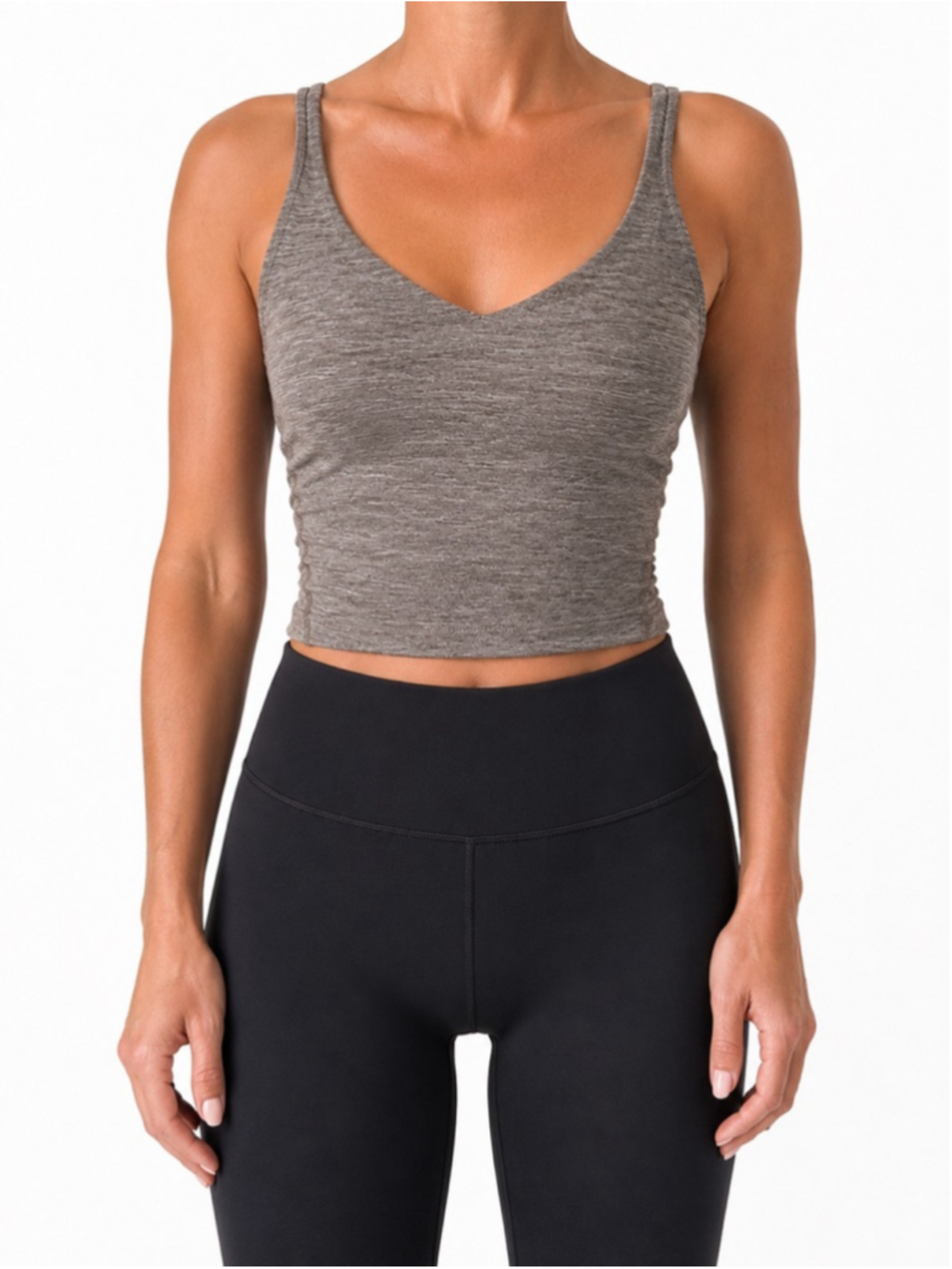 Lululemon Align Tank Top Sz 4 A/B Heathered Rover EUC